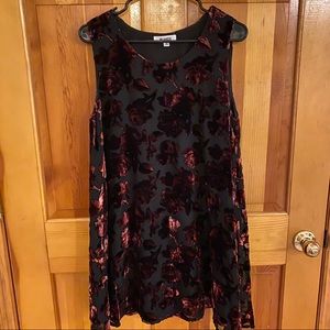 BB Dakota dress with velvet flowers